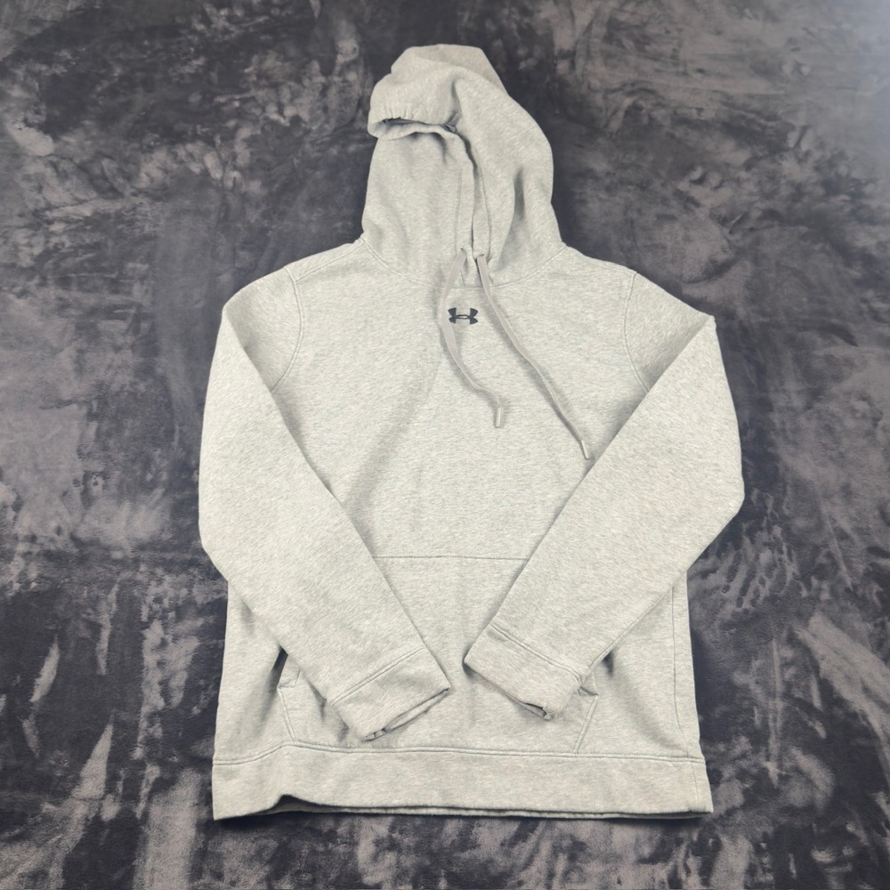 Under Armour Hoodie Mens‎ Small Gray ColdGear Loose Fit Pullover